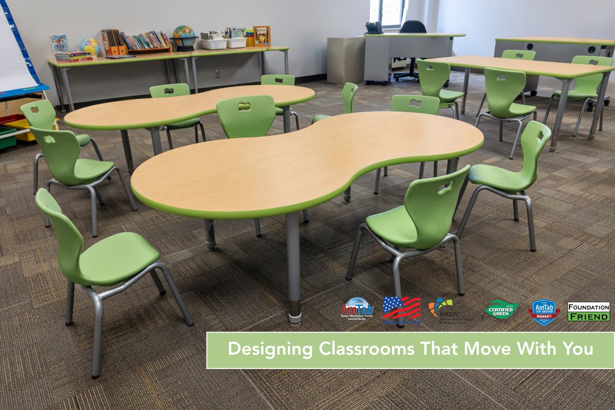AmTab's tweet image. Transform Learning with Flexible Spaces🌟

With AmTab’s flexible furniture solutions, you can transform any classroom or library into a collaborative learning environment.

Ready to explore how your district can create adaptable, student-centered spaces?
➡️linktr.ee/amtabmfg