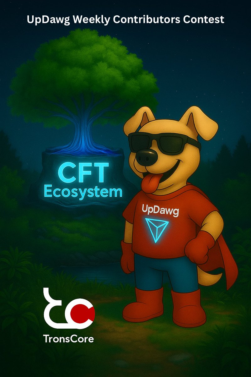 🐾 The UpDawg Weekly Contributors Contest is LIVE!
🎮 Play on uDawg_bot | ✍️ Post on X | 🔗 Transact on TRON | 🤝 Invite a friend
Climb the leaderboard to win UDAWG + <a href="/CFTTRC20/">CFT Ecosystem</a> prizes 🏆

✨ Plus — 1 lucky Dawg with 100+ RP wins a 20q UDAWG Giveaway (sponsored by <a href="/TronsCore/">TronsCore</a>)

⏳