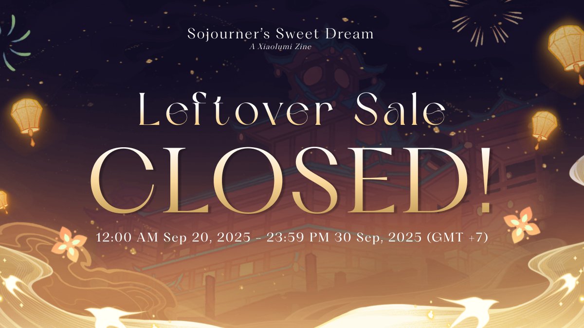 🏮LEFTOVERS SALE CLOSE🏮
Thank you everyone for your support. The final sale is now over! ✧⁠◝⁠(⁠⁰⁠▿⁠⁰⁠)⁠◜⁠✧
____________
#XiaoLumi #魈蛍 #魈荧
