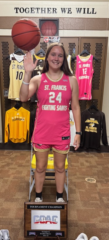 Really thankful for my scholarship offer from <a href="/UofStFrancis/">University of St. Francis</a> and <a href="/coachMcGintyWBB/">John McGinty</a>. I enjoyed the visit, getting to watch them practice and getting to meet all of the players and coaches.