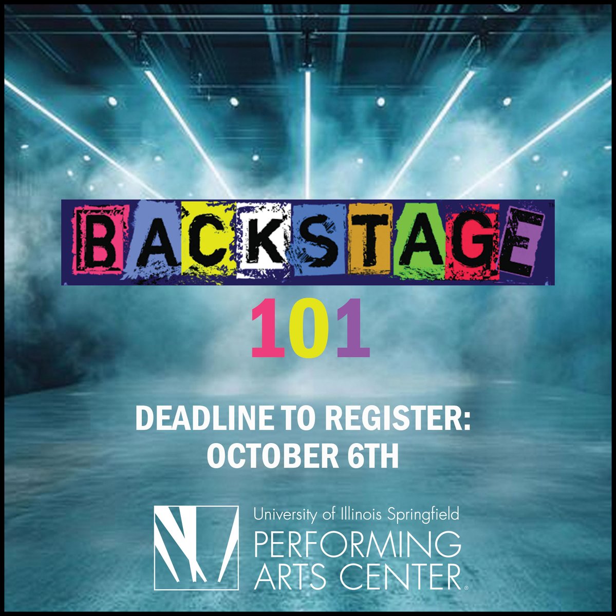 ⏰ Don’t miss out! Registration for Backstage 101 closes Monday, October 6th. Learn the magic of sound, lighting, sets, props, and stage management in this hands-on program for ages 15+. Runs Oct–Apr.

👉 Sign up now: uispac.com/backstage-101