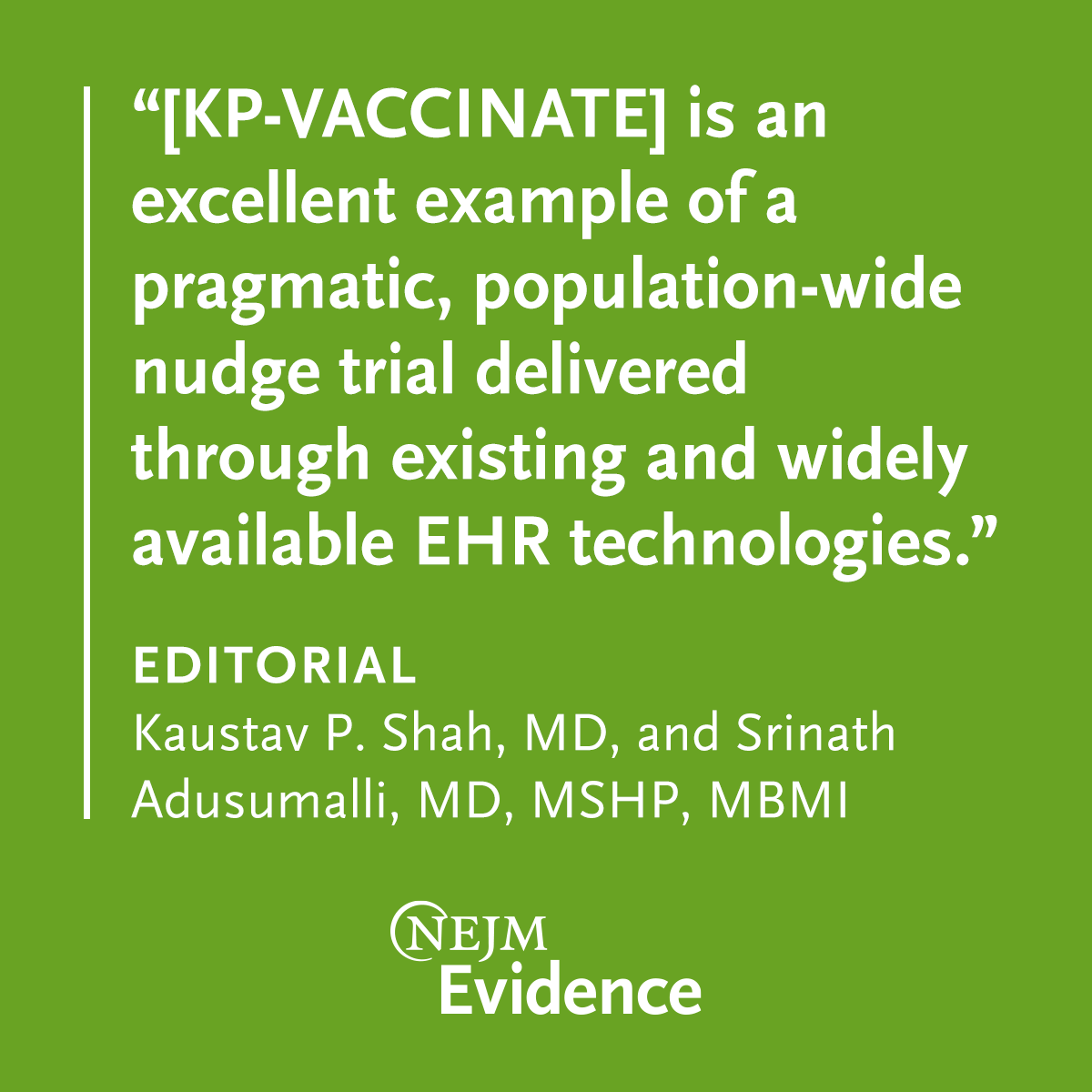 NEJM Evidence tweet media