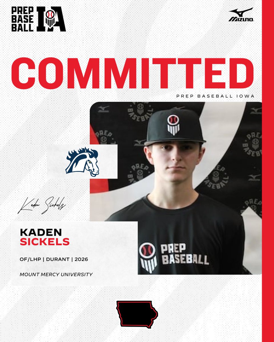 🎓𝐂𝐨𝐦𝐦𝐢𝐭𝐦𝐞𝐧𝐭 𝐖𝐚𝐭𝐜𝐡🎓

Kaden Sickels, (2026, OF/LHP, Durant) commits to Mount Mercy University.

👤 loom.ly/b-mlUdA

<a href="/KadenSBaseball/">KadenSickels04</a> ✖️ <a href="/MMU_baseball/">MMU Baseball</a>