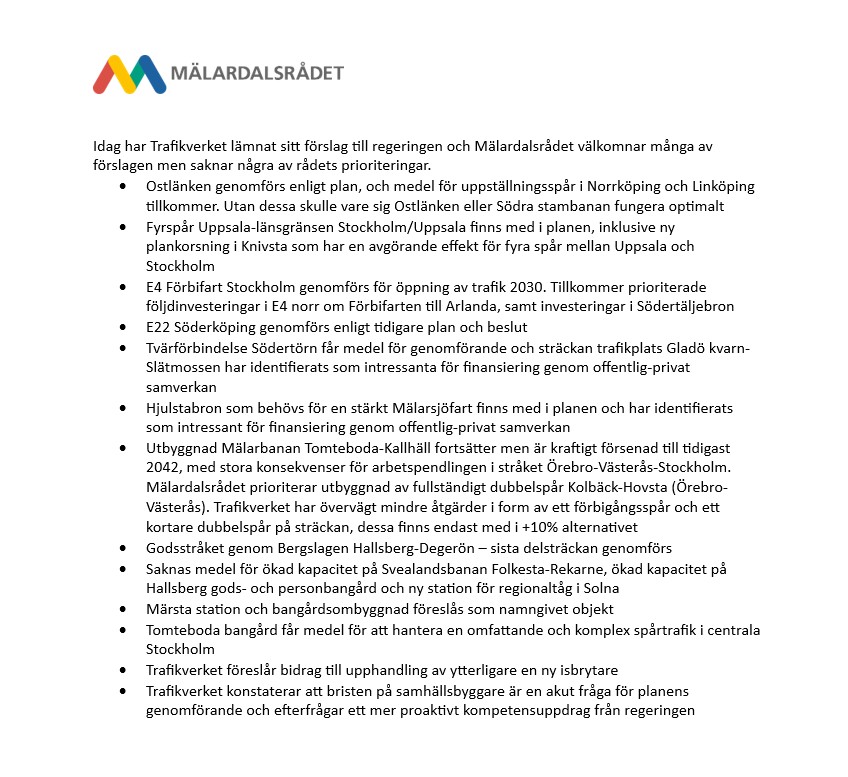 Mälardalsrådet tweet media