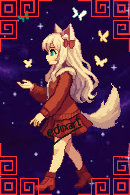 eduxyart's tweet photo. ¡¡Comisión de dibujos finalizada!! 
Gracias a @lirithnya fue un honor dibujar para ti! 
  ¡¡¡¡¡Gracias por comisionarme!!!!!

#ilustration #art #digital #comission #Vtuber #emotes #pixelart #artist #pixelartist https://t.co/2p57xfqbIi