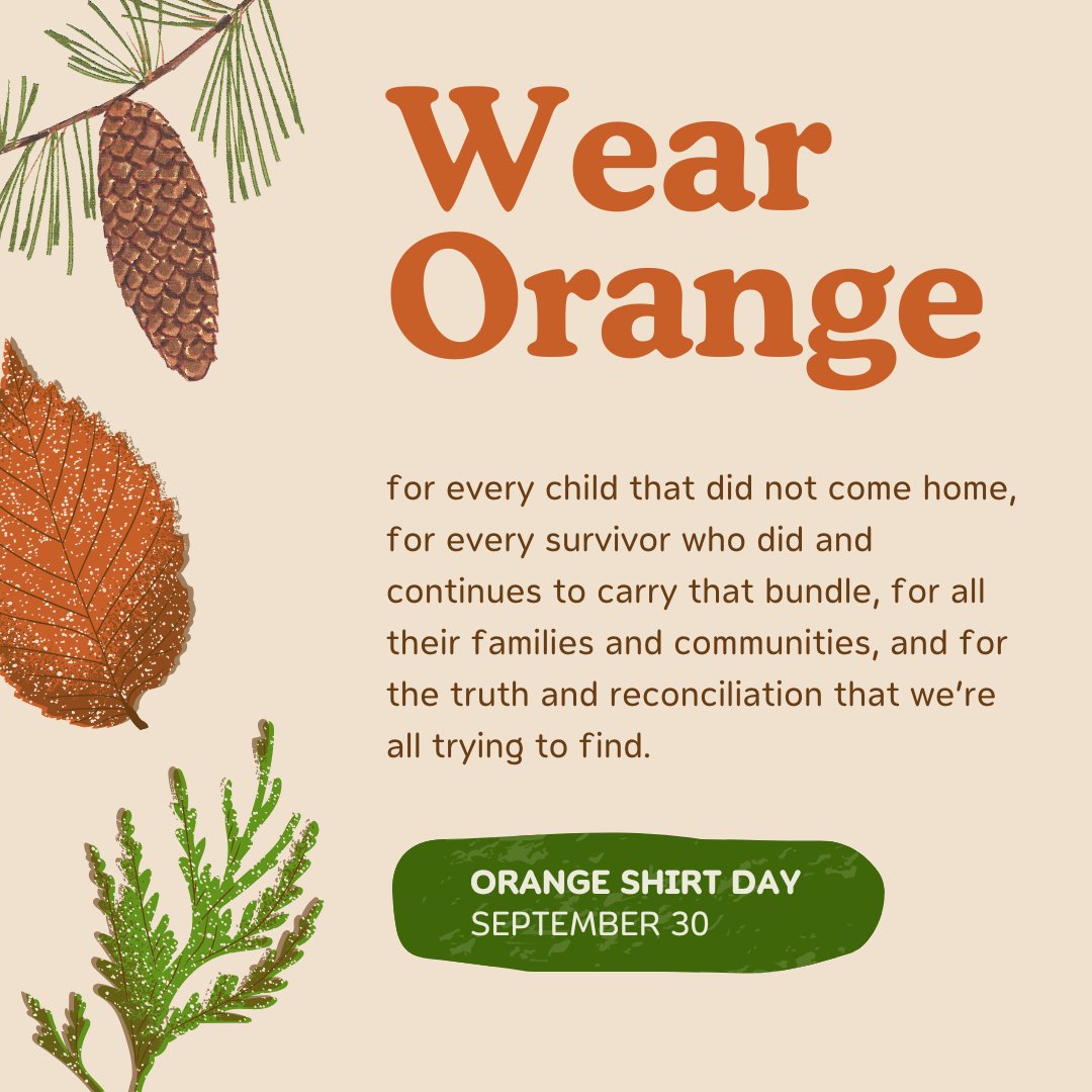ProjectLinusCA's tweet image. 🧡Every Child Matters🧡

🔶 To contact Orange Shirt Society in Williams Lake, BC email: info@orangeshirtday.org
#OrangeShirtDay #EveryChildMatters #ProjectLinusCanada Orange Shirt Society
