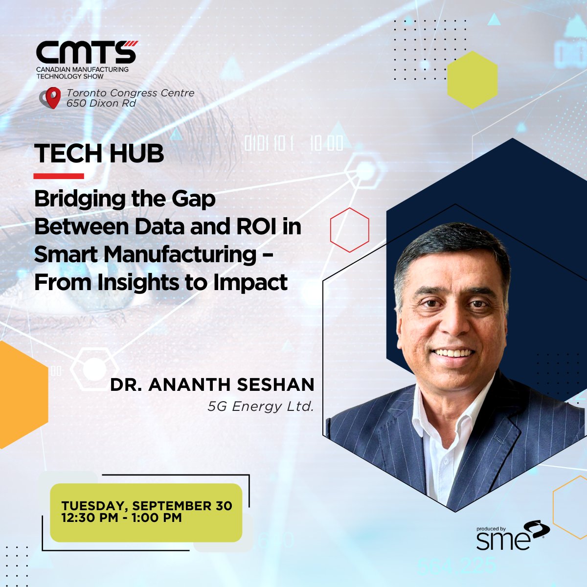 Looking forward to presenting at #CMTS2025 #Toronto soon!
#smartmanufacturing