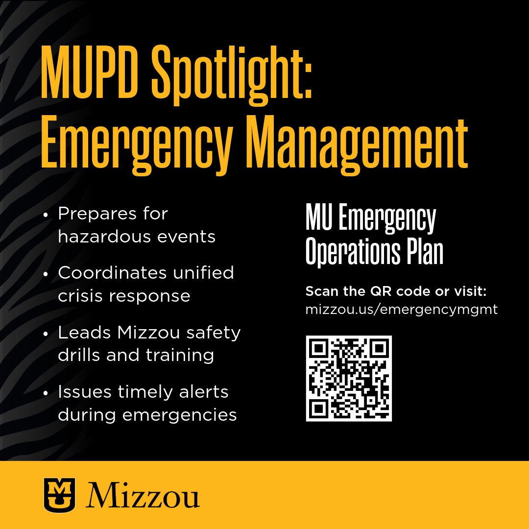 University of Missouri Police Department (MUPD) tweet media