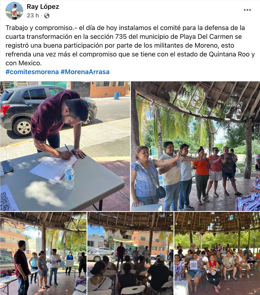 Escándalo 🆘 Ray López , detenido la semana pasada en #Mérida por extorsión, secuestro y posesión de armas de fuego. 
Hoy ésta PURIFICADO <a href="/GobQuintanaRoo/">Gobierno Quintana Roo</a> 
Lo reinstalaron como colaborador de  <a href="/MaraLezama/">Mara Lezama</a> y de Gino Segura en los comites de <a href="/MORENAQROO/">MORENA</a>
Vía x.com/lumendoz/statu…