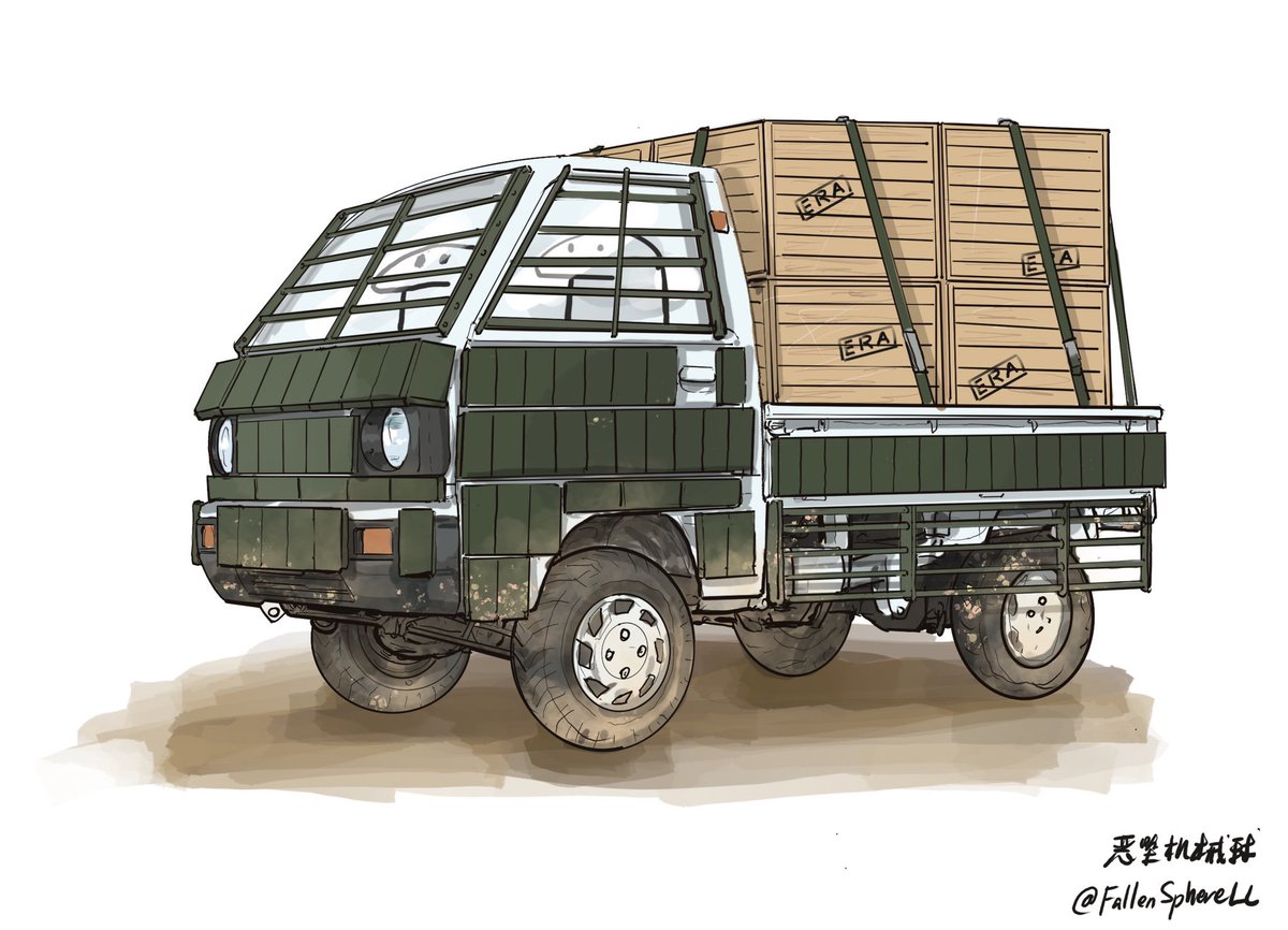 m4a1(ドルフロ) 「Green Women And a truck Artists show you」|恶堕机械球FallenSphereのイラスト