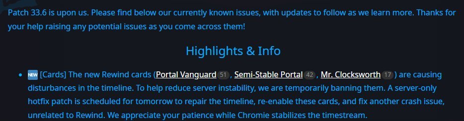 Hearthstone really just activated Rewind on this whole update. 😭