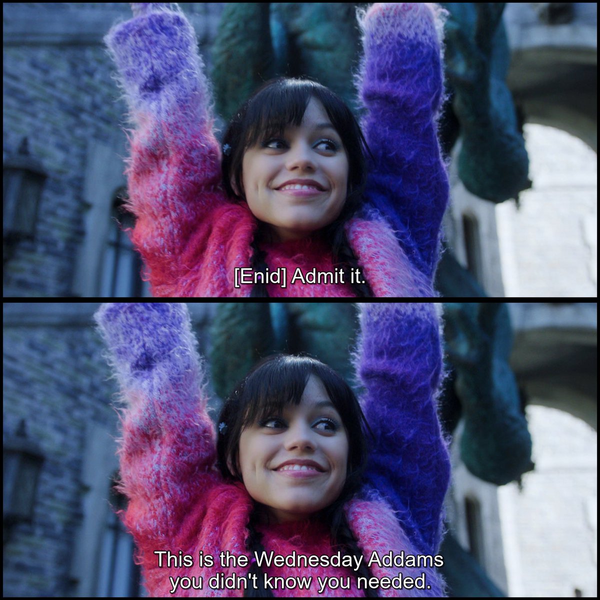 ImSai55's tweet photo. Watching Wednesday Addams dance and vibe to BLACKPINK is not on my 2025 watchlist😭❤️ 
I love it
#WednesdaySeason2 
#Netflix https://t.co/SUnMepxyT9