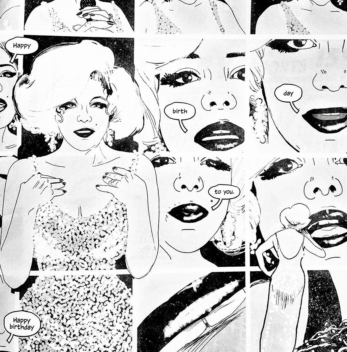 ReasonsImBroke's tweet photo. “Happy… birth… day…” #DepartmentOfTruth reframes Marilyn not as an icon, but as a Fiction unraveling in real time. Pop art glamour twisted into conspiracy horror 🎂🖤
#MarilynMonroe #Comics @JamesTheFourth https://t.co/A8JdcSe9MW