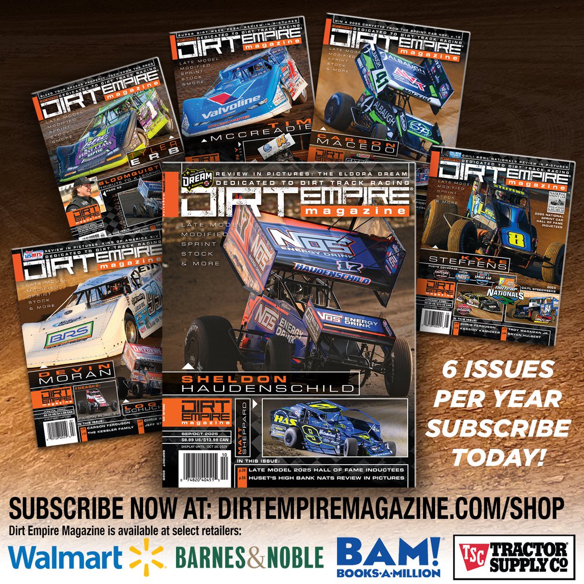 Can't get to Walmart, Tractor Supply, Barnes and Noble, Books-A-Million, or one of your local retailers that carries Dirt Empire Magazine? That's okay, the latest issue is available now on our website: dirtempiremagazine.com/shop/ Save half off the cover price when you subscribe, or