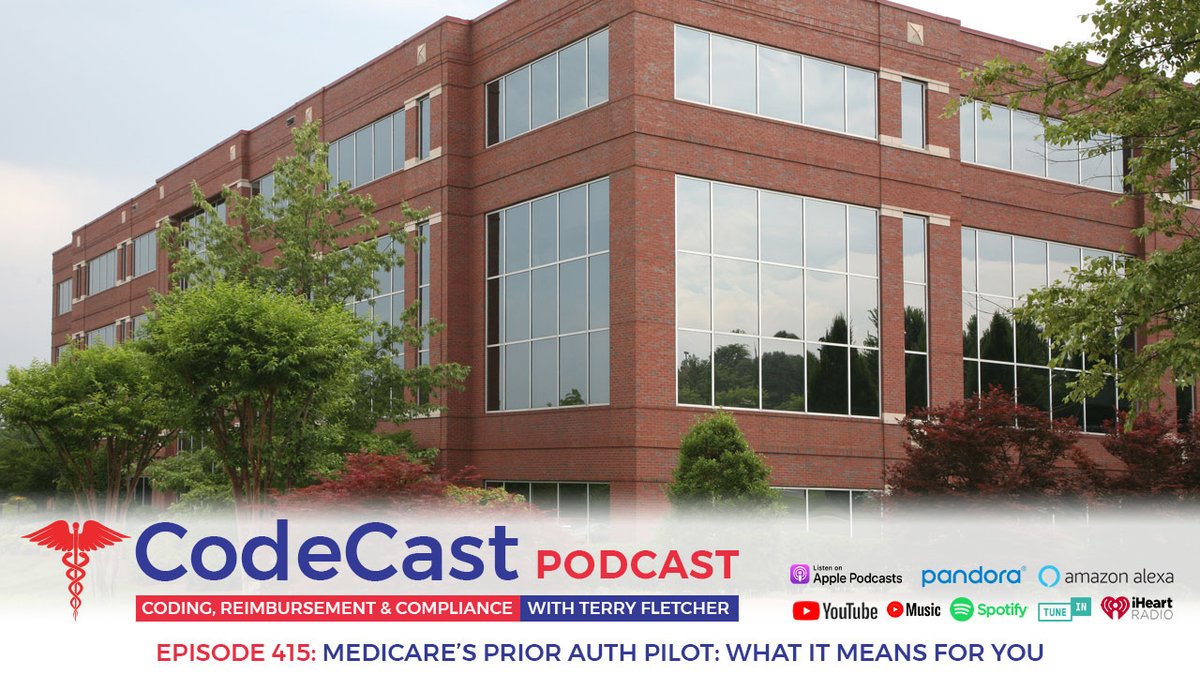 TerryCoder1's tweet image. In this episode, Terry breaks down the upcoming Prior Authorization pilot programs launching for Medicare Part B Professional Services on January 1, 2026, and for Ambulatory Surgical Centers starting December 15, 2025. She also shares the latest Telehealth updates and how to…