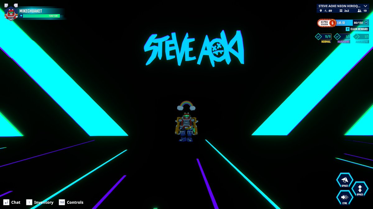 MikeChuaek's tweet photo. Snap a picture under the @steveaoki sign for swag points @TheSandboxGame  https://t.co/ZathL5qP5T https://t.co/gs5O6ubQPi