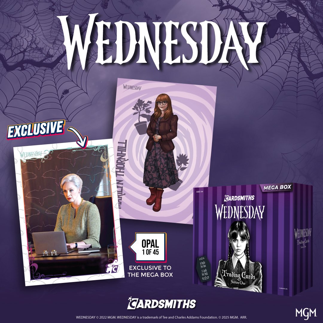 CARDSMITHS (@cardsmiths_) on Twitter photo Coming soon 🐦⬛…. It’s Wednesday Addams on Collector Cards by Cardsmiths! Pre-order today at @GameStop, <a href="/ebgamescan/">EB Games Canada</a> your local card shop or Cardsmiths.com!
#Wednesday
#Netflix
#TradingCards
#Cardsmiths Coming soon 🐦⬛…. It’s Wednesday Addams on Collector Cards by Cardsmiths! Pre-order today at @GameStop, <a href="/ebgamescan/">EB Games Canada</a> your local card shop or Cardsmiths.com!
#Wednesday
#Netflix
#TradingCards
#Cardsmiths
