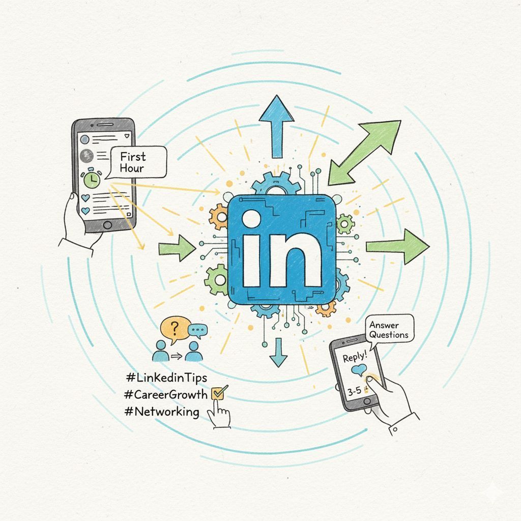 simplify_ux's tweet photo. 🧠 كيف تكسب خوارزمية LinkedIn؟

 المحتوى التفاعلي هو الملك (تعليقات، مشاركات)✅
 ⏱ أول ساعة بعد النشر = لحظة الحسم 
💬 رد على أول تعليق بسرعة 
🙋♂️ جاوب على كل الأسئلة
 #️⃣ استخدم 3-5 هاشتاغات مشهورة فقط

حيل بسيطة = ظهور أكبر! 🚀

 #لينكدان #خوارزميات #تسويق_شخصي #نصائح_مهمة https://t.co/XLG0q7mDeC