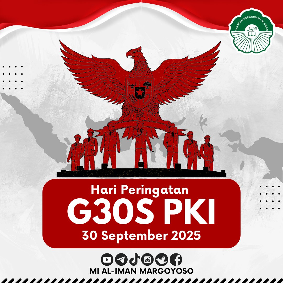 milama_1955's tweet photo. "G30S/PKI mengingatkan kita : ideologi sesat hanya bisa ditaklukkan dengan iman, persatuan, dan cinta tanah air".
#pahlawanrevolusi
#30september
#gugurbunga https://t.co/dKVsxZUL3T
