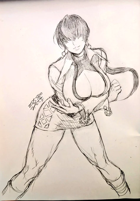 あんまり描いた事ないシェルミーちゃん落書き #シェルミー