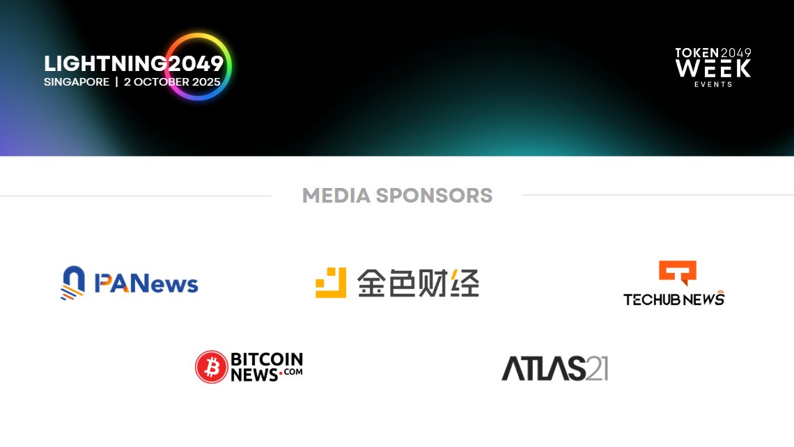 ⚡️ It's official: we are Media Partner of Lightning 2049!

The <a href="/token2049/">TOKEN2049</a> event in Singapore that brings together builders and developers to explore the future of Bitcoin.

The focus? Tokenizing Real World Assets on Bitcoin using the RGB protocol. 

<a href="/RGBAssociation/">RGB Protocol Association</a> 
👉 Read more
