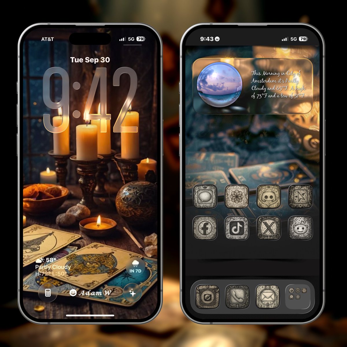 Tarot card setup iOS 26 
<a href="/daddykool666/">Gary Boole</a> 
<a href="/_Caorthannach_/">IX</a> 
<a href="/SeanKly/">Sean Kelly</a> 
<a href="/TeboulDavid1/">Smart Wallpaper Art</a> 
<a href="/moondr1/">moondr1</a> 
<a href="/MyLoveJewels/">MyLoveJewels</a> 
<a href="/blvck_sun666/">Black Sun •• •</a> 
<a href="/basicitizen/">Minja</a> 
<a href="/tombowie/">Just Tom</a>