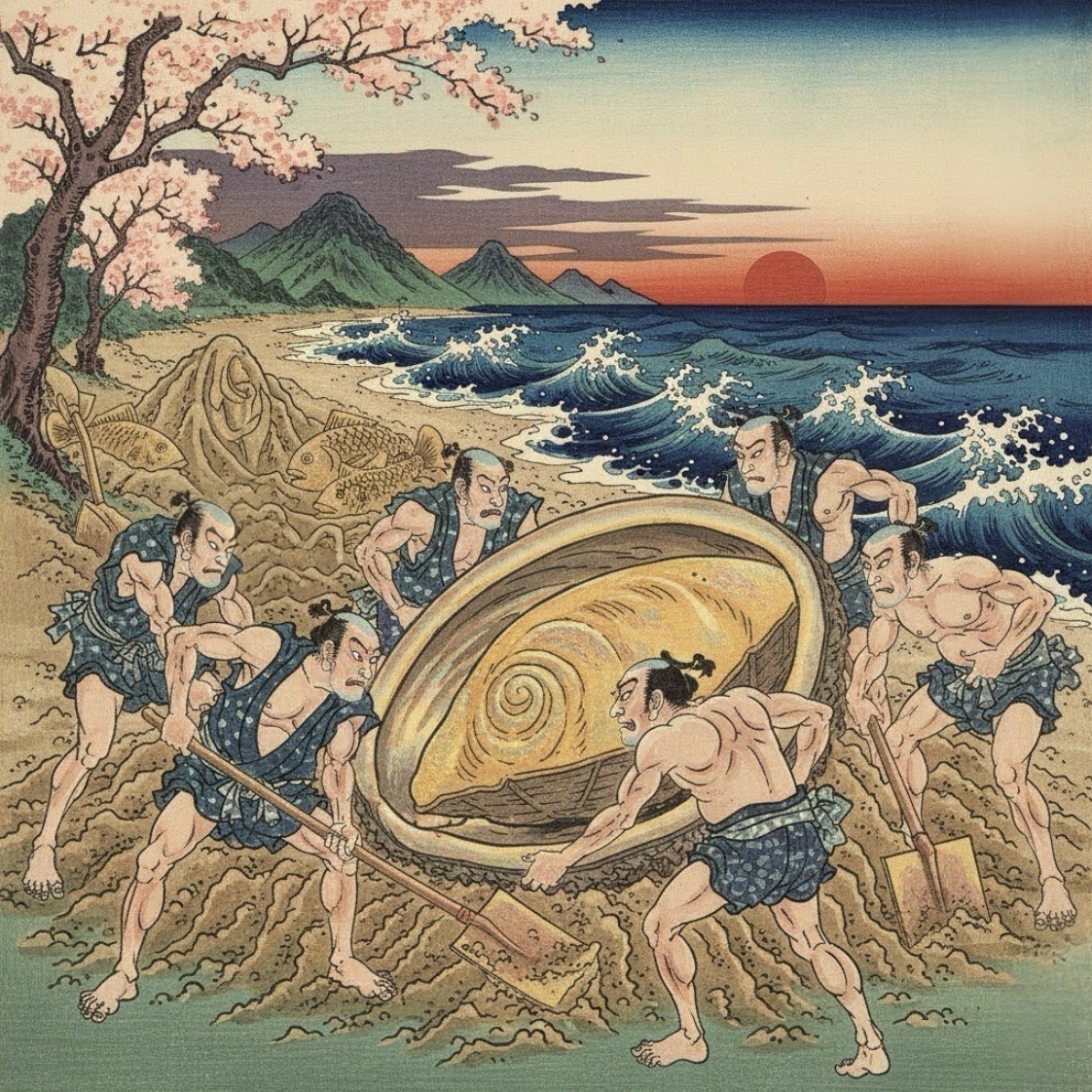 chinkoksaihokei's tweet photo. 『黄金鮑掘逞漢図』

“The Passion of Vigorous Men Digging the Golden Awabi”

#Japan #Art #Ukiyoe #Awabi https://t.co/7pi3hPES3n