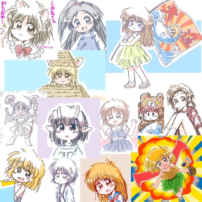 割と多かったほう  #今月描いた絵を晒そう 