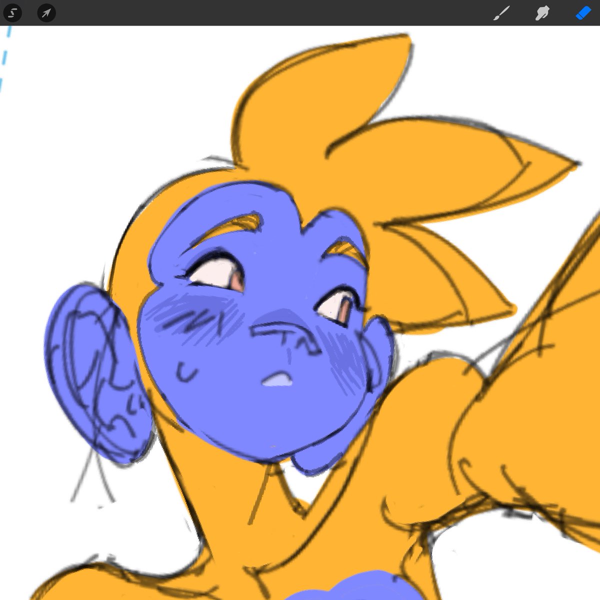 Made a monkey girl oc, the first pic is old, i should redraw her