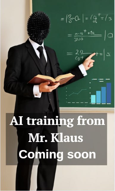 AIntuition and Mr. Klaus are starting to teach people.
A new era of knowledge begins, where artificial intelligence and unique teaching methods become available to everyone.