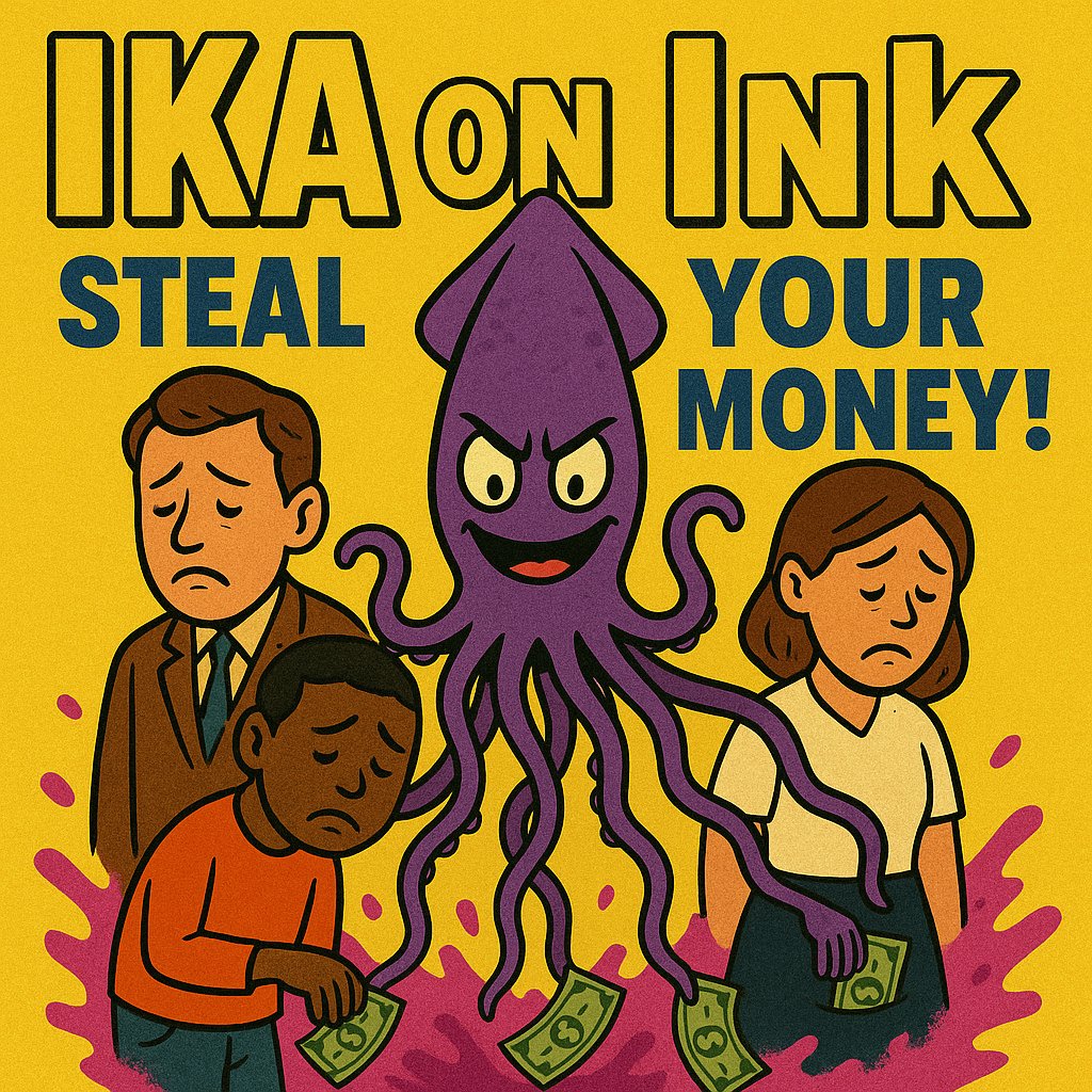 CryptoAlerting's tweet image. if you want loose money invest in ika on Ink chain
0x9fa192f485c2edbff420e068854b4d476d454fc7