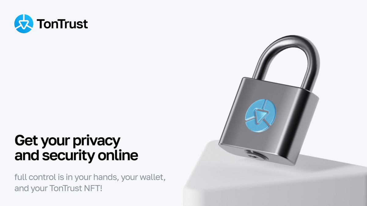 tontrusten's tweet photo. 💪 Why TonTrust?

🔠 TonTrust is your privacy and security online.  

🤝 No KYC, no user data collection, no information disclosure. Our ideology stems from Telegram’s founders, prioritizing user privacy and security.

☁️  Anonymous Numbers allow you to maintain that true privacy in today’s world.

🥇 By trusting us, you trust yourself — full control is in your hands, your wallet, and your TonTrust NFT!

Sincerely, The TonTrust Team 🫶
https://t.co/Lxpy2n1Wn4