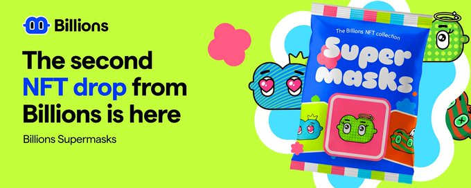 🔥🔥🔥 Çekiliş Zamanı 🔥🔥🔥

<a href="/billions_ntwk/">Billions</a> Supermasks NFT koleksiyonundan;

• 1 Adet Ücretsiz Mint (GTD)  
• 2 Adet İndirimli Mint (GTD)

Detaylı bilgi: x.com/billions_ntwk/…

Şartlar:
• <a href="/billions_ntwk/">Billions</a> ve beni takip et.
• Bir arkadaşını etiketle.

Süre 24 saat.