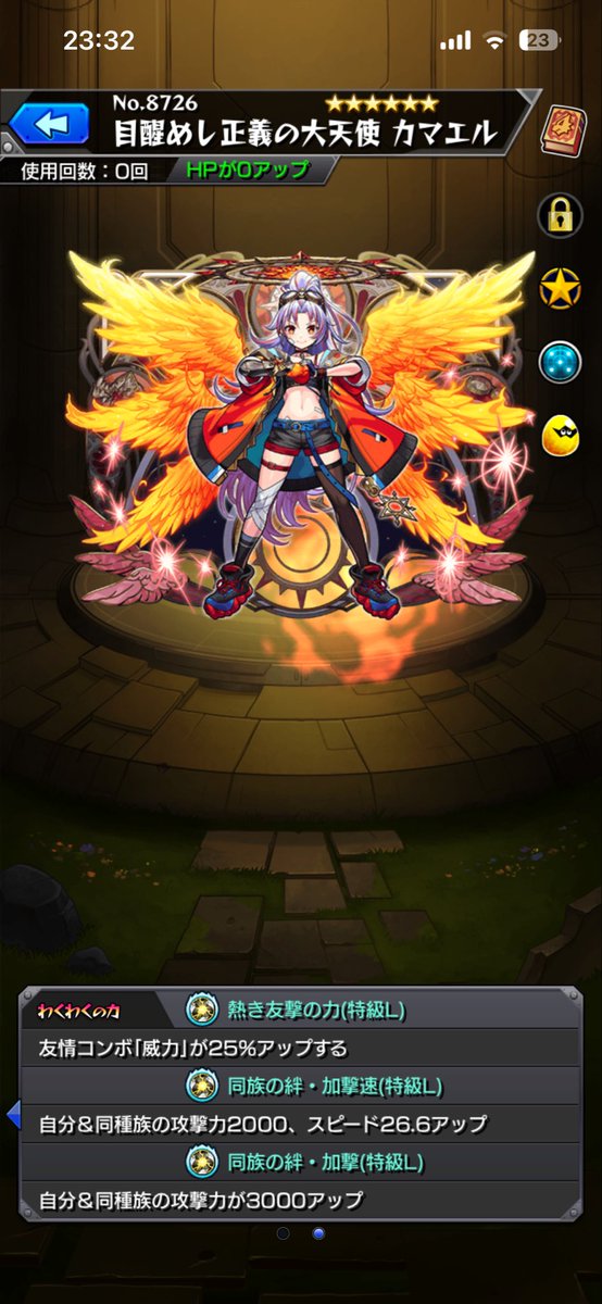 獣神化の時必須級だったわくわくの実を外さなきゃ行けないの寂しさ感じる...