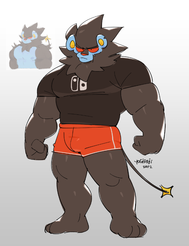 ahihi daily doodle 2 - luxray (yesterday was the first one)