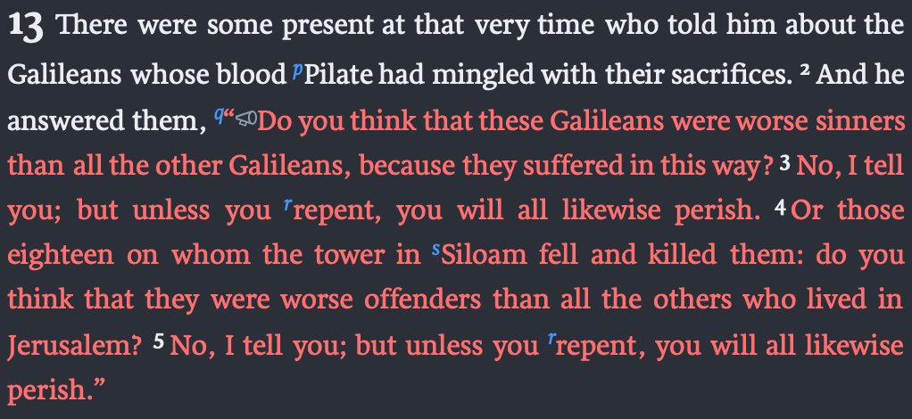 Let's check in on how Christ tells us to respond to murder: