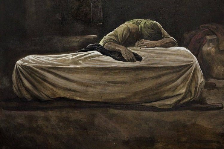 وَإِنَّ إفتِقادّيَ فَاطِم بَعدَ أحمَدٍ
 دَليلٌ عَلَى أنَّ لا يَدُوم خَليلُ