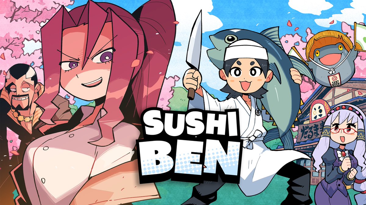 Sushi Ben Review
comicbuzz.com/sushi-ben-revi…
<a href="/SushiBenGame/">Sushi Ben - Steam release Sept. 18!!</a> <a href="/BigBraneStudios/">Big Brane Studios</a> <a href="/SSReviews_/">S & S Reviews</a>
#indiedev #indiegame #gaming #videogames