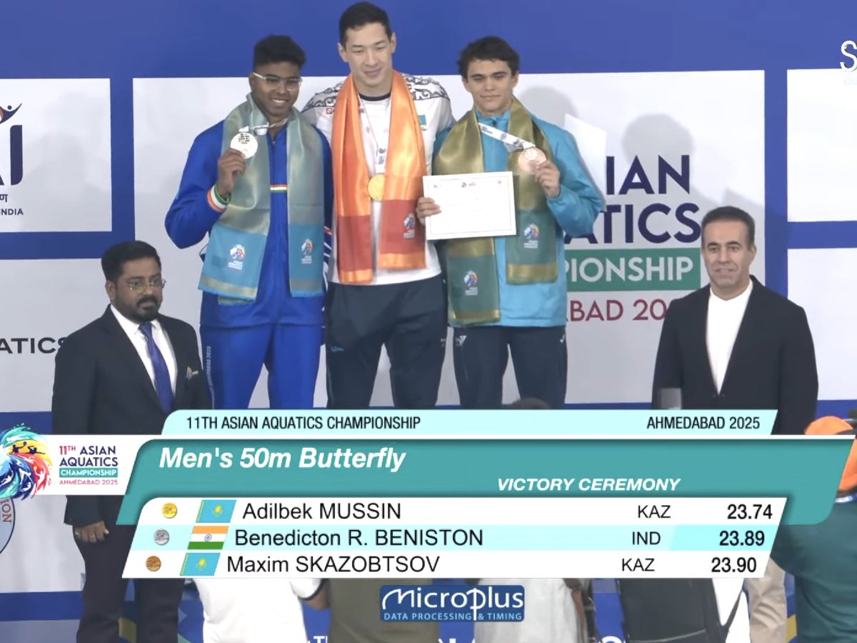 Awesome swim Benediction Beniston - well done! 🙌👏