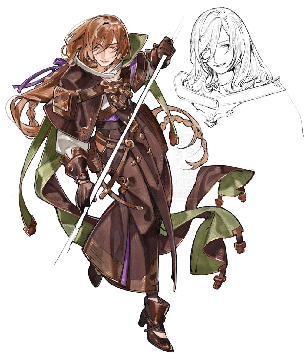 pommeplisa's tweet photo. colored quick lamorak sketch 🤤 https://t.co/T8c4i85j44