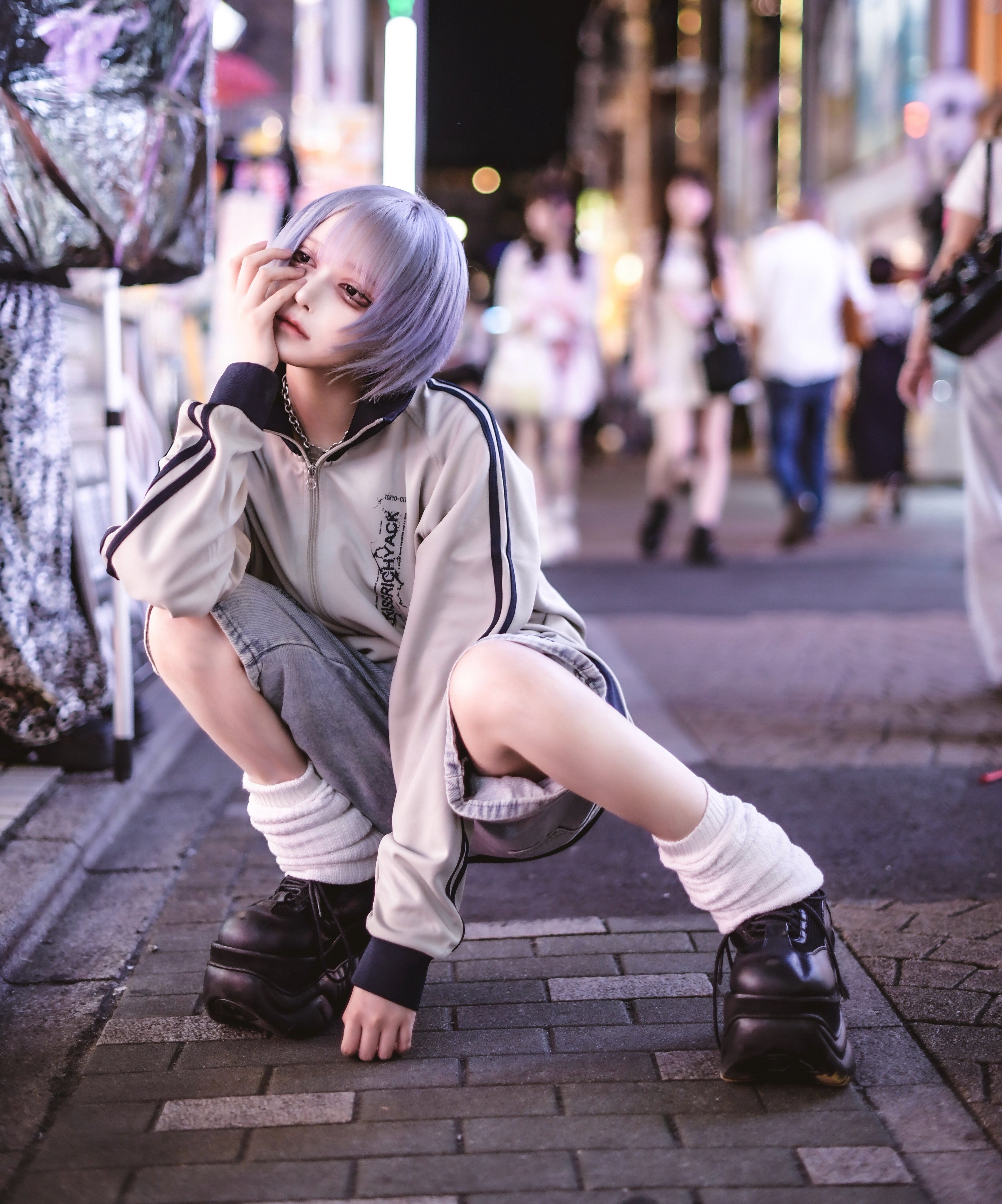 KRY セットアップ 紫 KRY clothing ISIKI セットアップ 黒紫 パープル