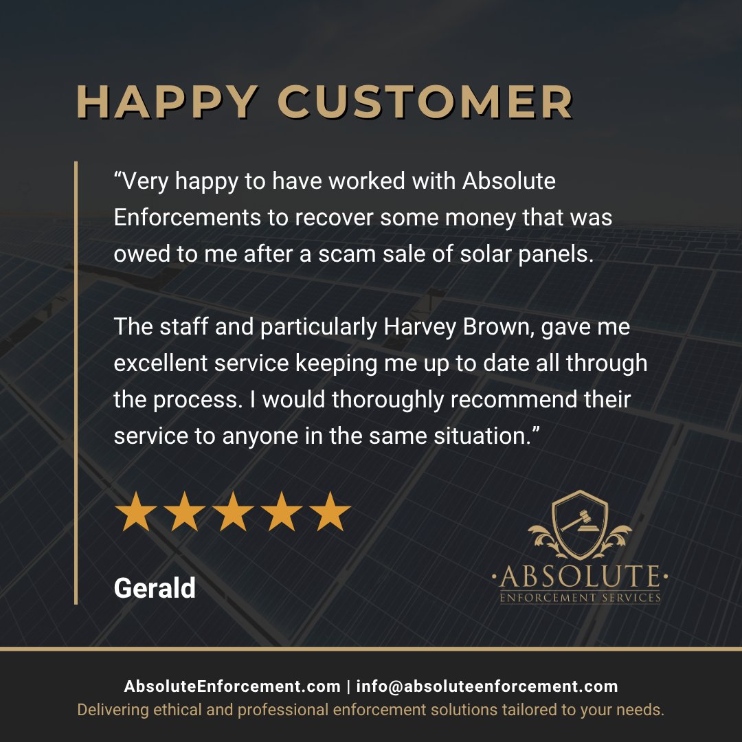 🎖️ We love to hear your feedback🎖️

Lovely review from one of our recent clients! We are always happy to hear feedback!

Are you in a similar situation to Gerald ? Contact us now today!

#TeamFeedback #StaffTestimonial #EnforcementCareers #SecurityJobs