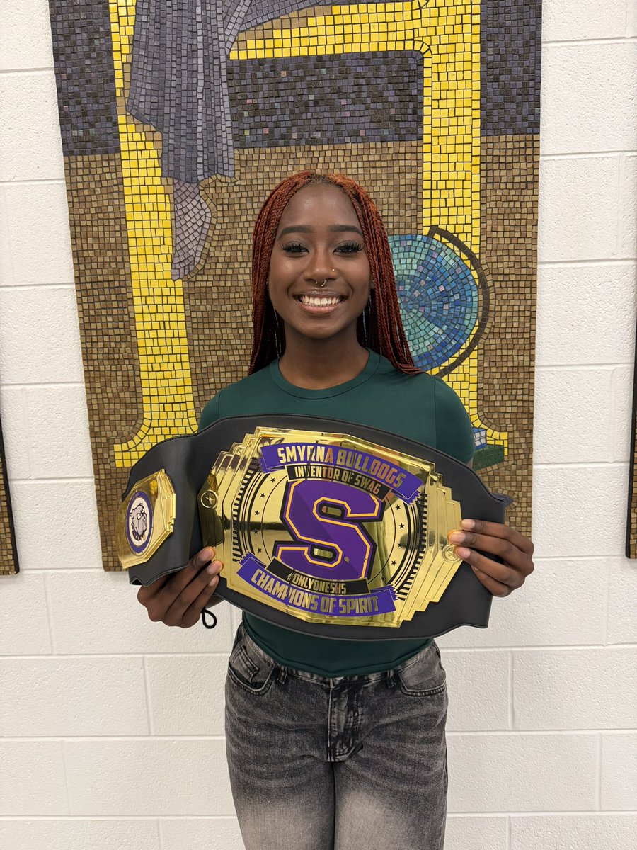 The Student of the Week for September 29 is Sydney Andrews! Sydney was nominated by two teachers for her impact on the clubs and sports she is involved with. We are so proud of her and her leadership skills! <a href="/SmyrnaBulldog/">Smyrna Bulldog</a> #OnlyOneSHS 💜🤍