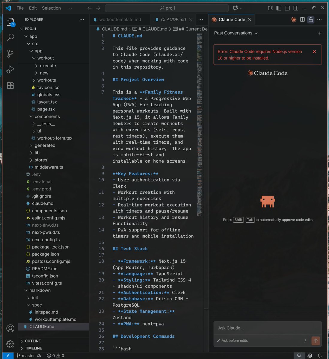 chrislorenz's tweet image. Is anyone else having this issue when using the claude code extension in vs code? (note: I am using arch linux). This popped up a few days ago for me and I can verify that i am running node v22. @claudeai  #vscode