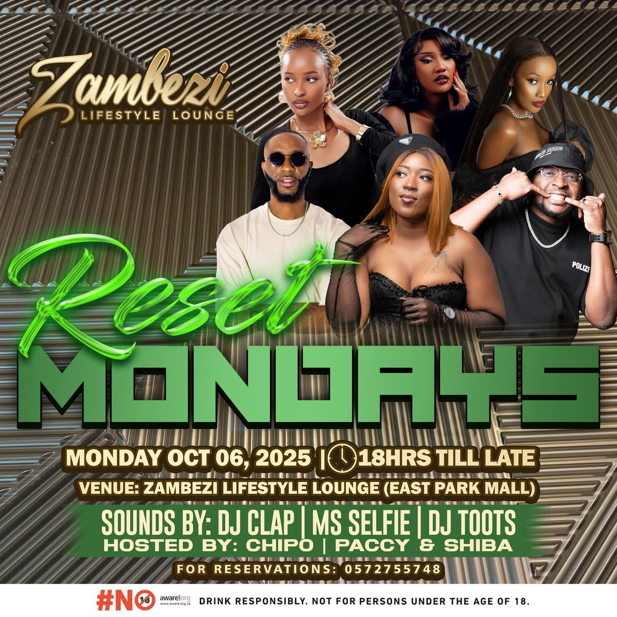 MsSelfieOnly's tweet image. Mondays just got better! 🙂‍↕️

#ZambeziLifestyleLounge #MondayReset