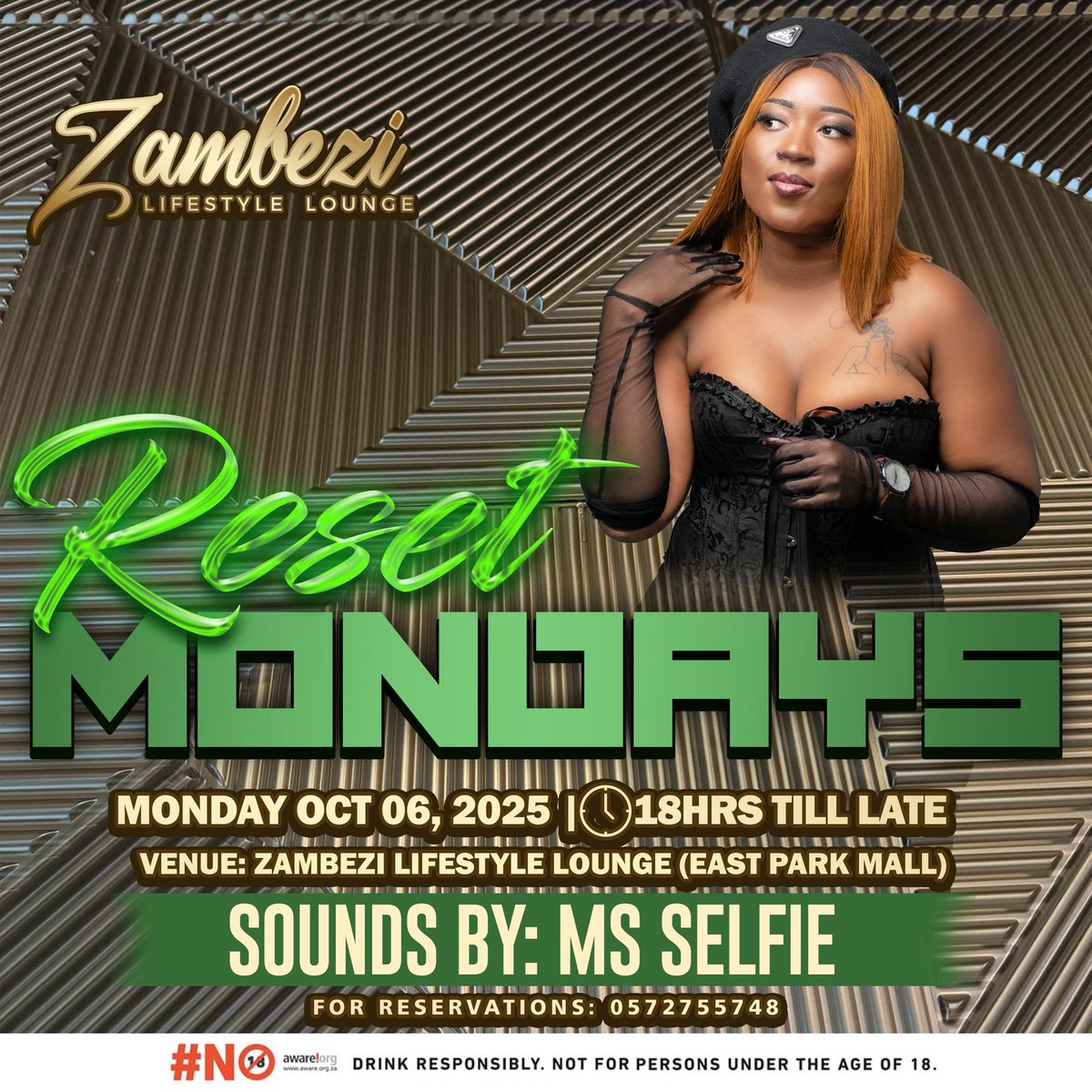 MsSelfieOnly's tweet image. Mondays just got better! 🙂‍↕️

#ZambeziLifestyleLounge #MondayReset