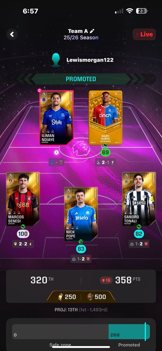 fpl_morgan's tweet photo. @SorareSam Let down by the same captain😐 https://t.co/bdKC8aRWHZ