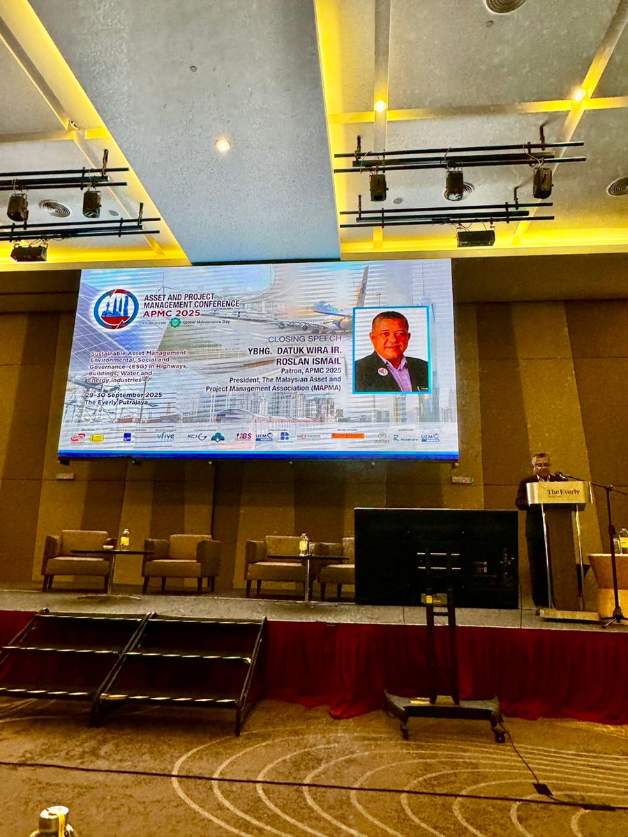 MYMAPMA's tweet photo. ✨The Asset &amp; Project Management Conference (APMC) 2025 was held at The Everly Putrajaya from 29–30 September 2025, co-organised by MAPMA (The Malaysian Asset and Project Management Association) and JKR Malaysia.

See you in 2027!! https://t.co/Dl8IICanCk
