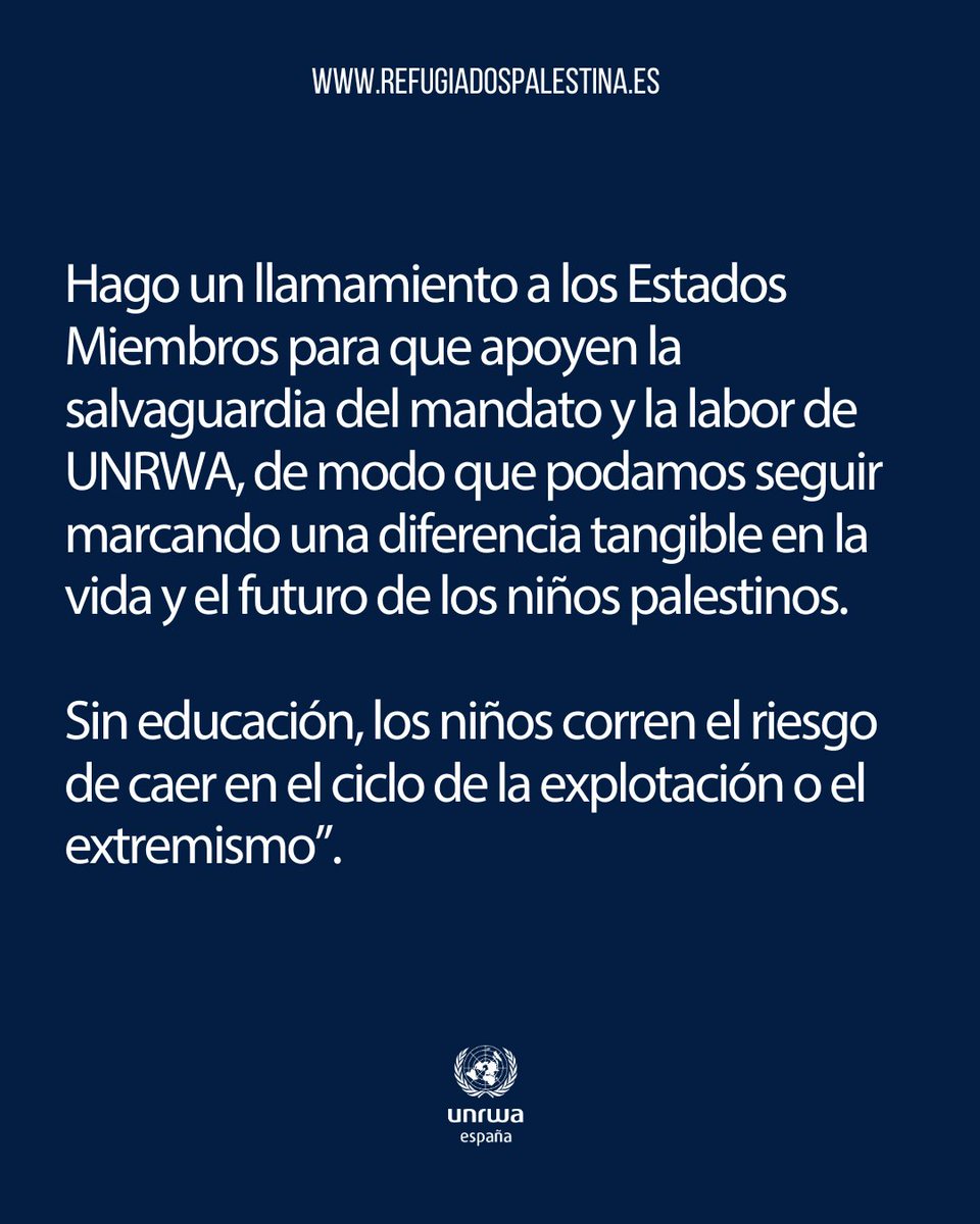 La educación de los niños debe formar parte de cualquier acuerdo para poner fin a la violencia en Gaza.