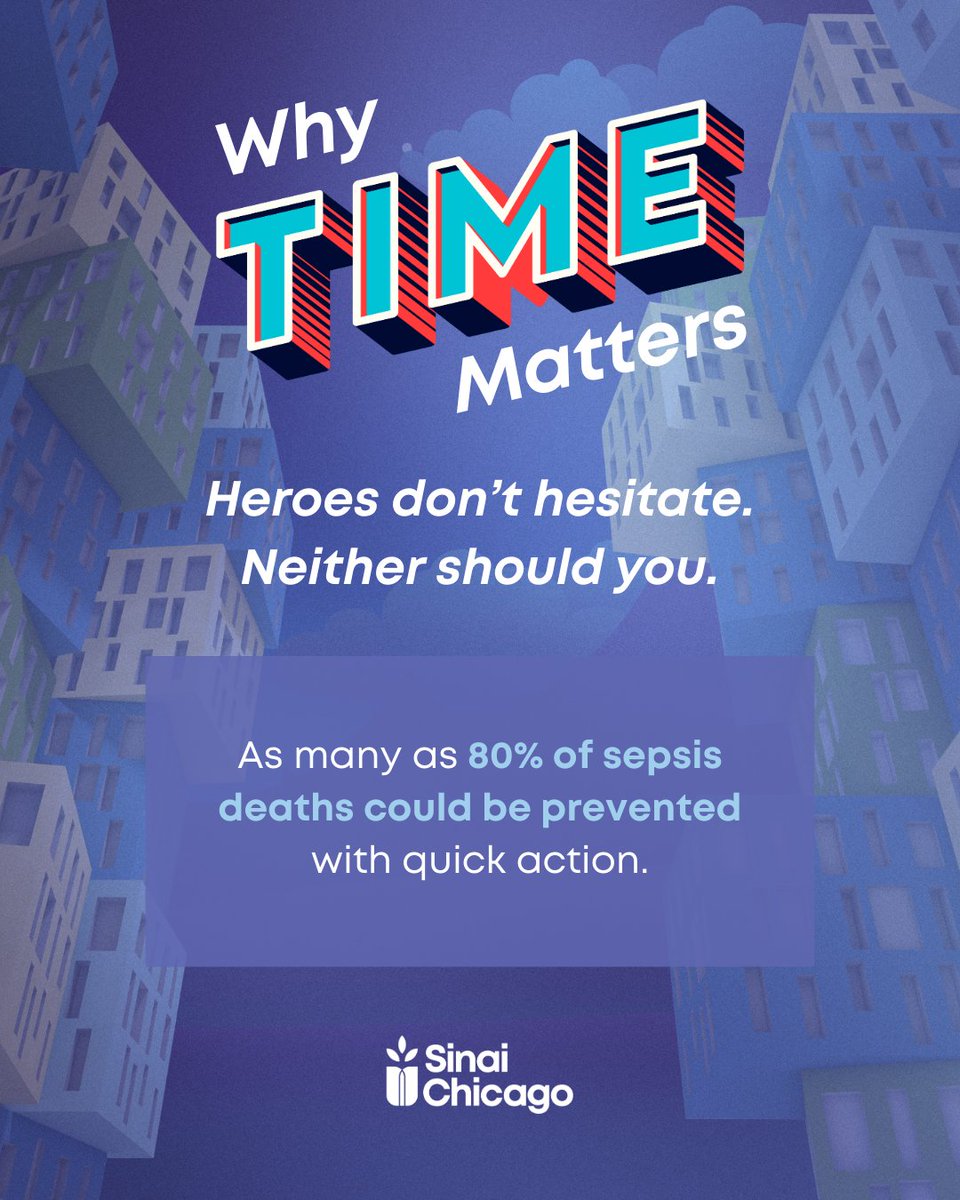 Sepsis is a medical emergency. In honor of #SepsisAwarenessMonth, <a href="/SinaiChicago/">Sinai Chicago</a> echoes <a href="/SepsisAlliance/">Sepsis Alliance</a> in encouraging everyone to learn the signs of sepsis. As many as 80% of sepsis deaths could be prevented with early detection and treatment: SepsisAwarenessMonth.org. #SAM2025